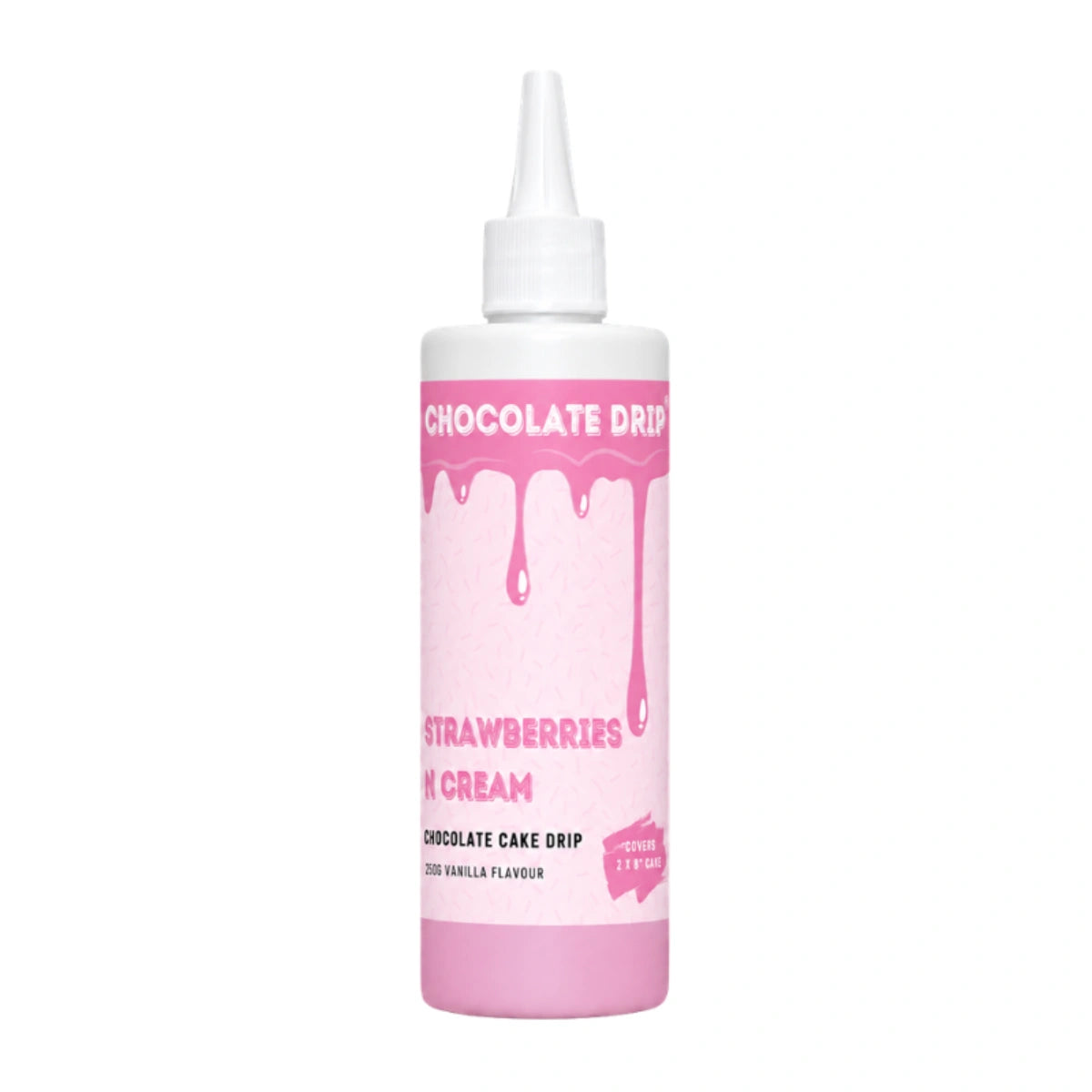 Chocolate Strawberries N Cream Drip 250g - Cakers Warehouse