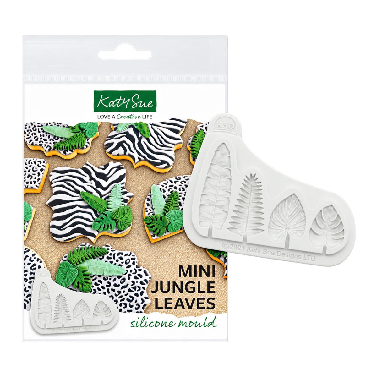 Mini Jungle Leaves Silicone Mould - Katy Sue