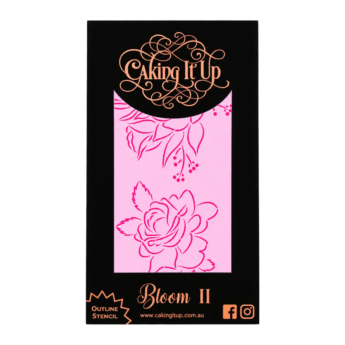 Bloom Ii Cake Stencil - Caking It Up
