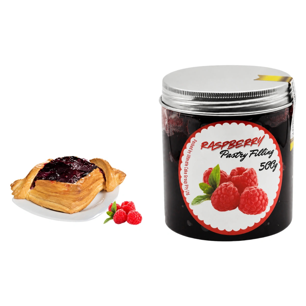 Raspberry Fruit Filling 500g - Iconic Cake Art