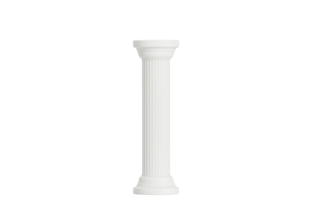 White Round Pillars Carolines Sugar Art - CP180