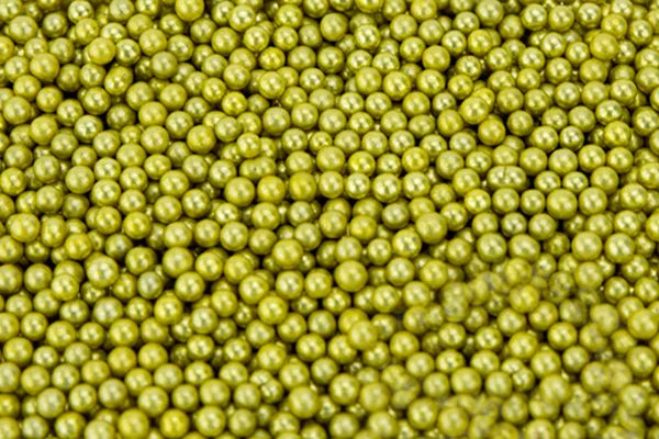 Metallic Gold 1kg Edible Cachous Pearls 4mm - Iconic Sprinkles