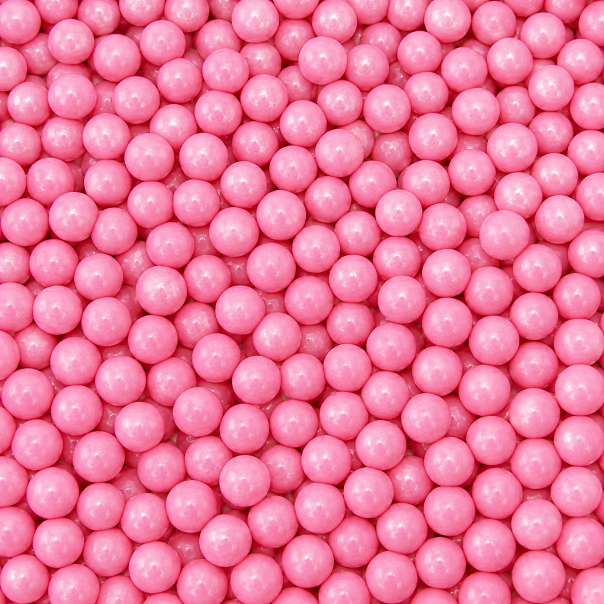 Pink 1kg Pearly Edible Cachous Pearls 6mm - Iconic Sprinkles