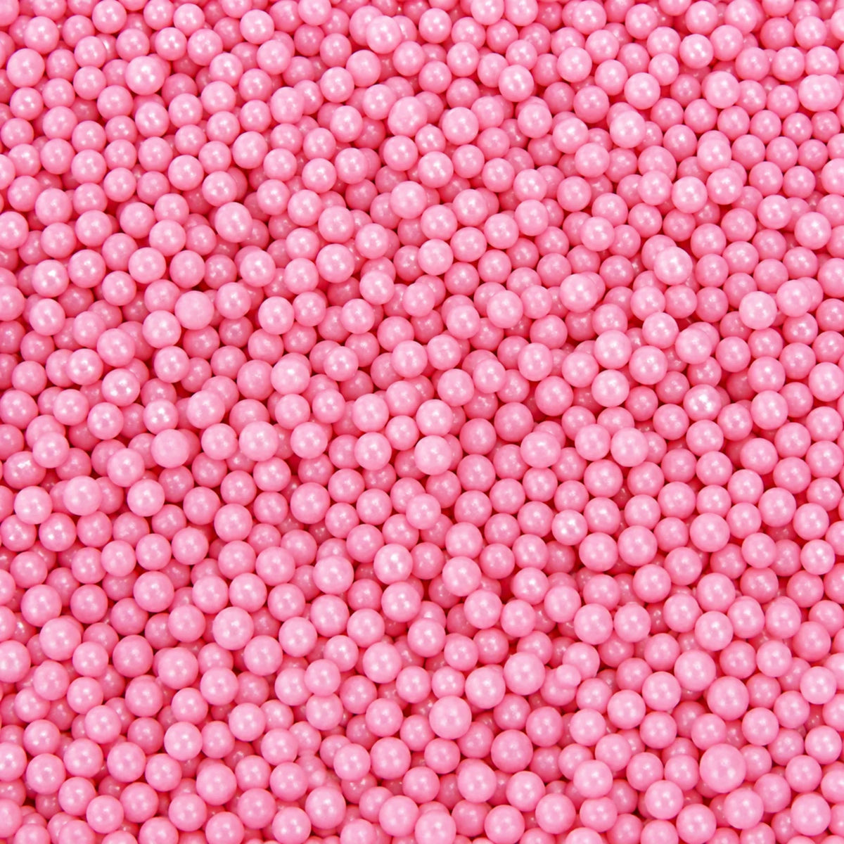 Pink 1kg Shiny Edible Cachous Pearls 6mm - Iconic Sprinkles