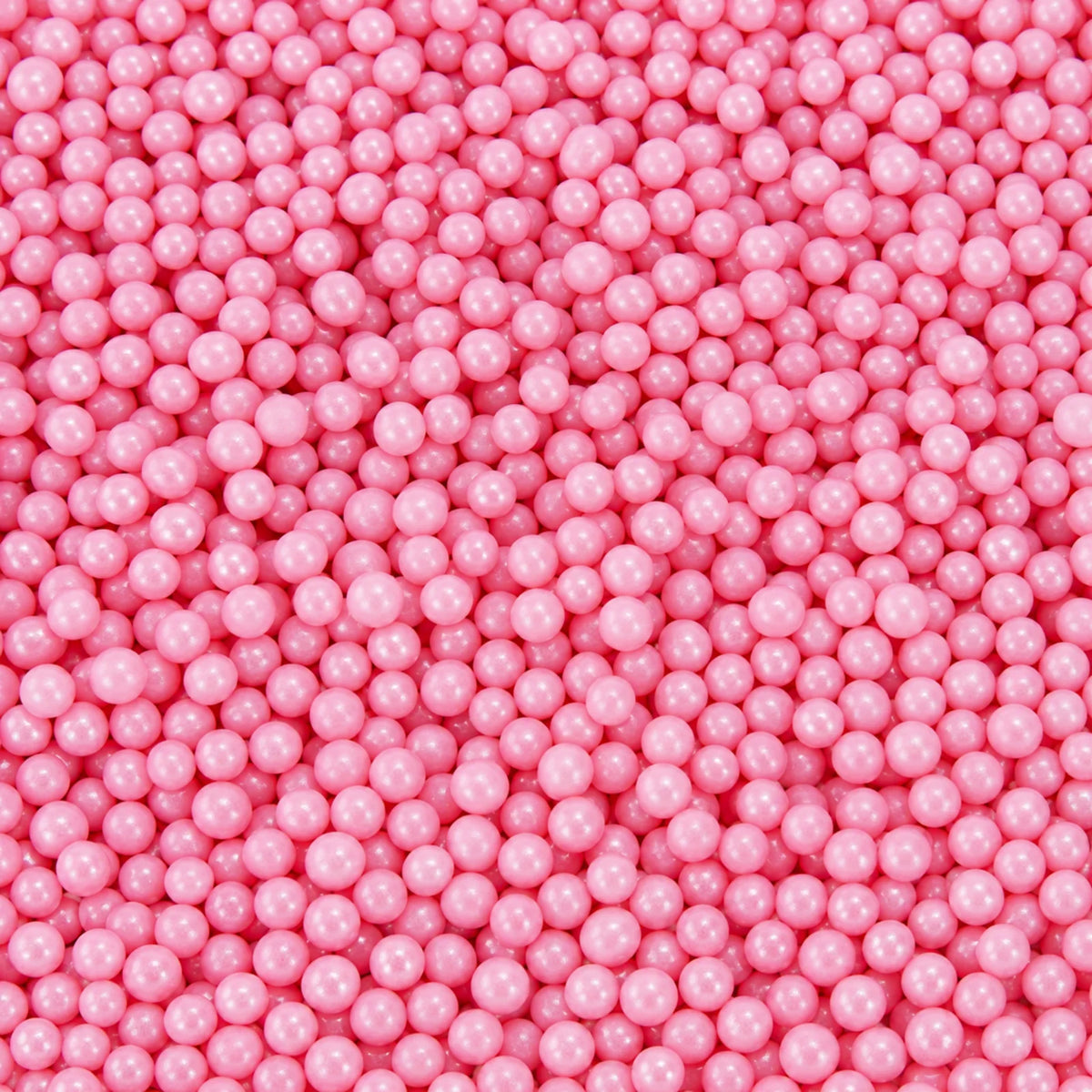 Pink 1kg Shiny Edible Cachous Pearls 8mm - Iconic Sprinkles