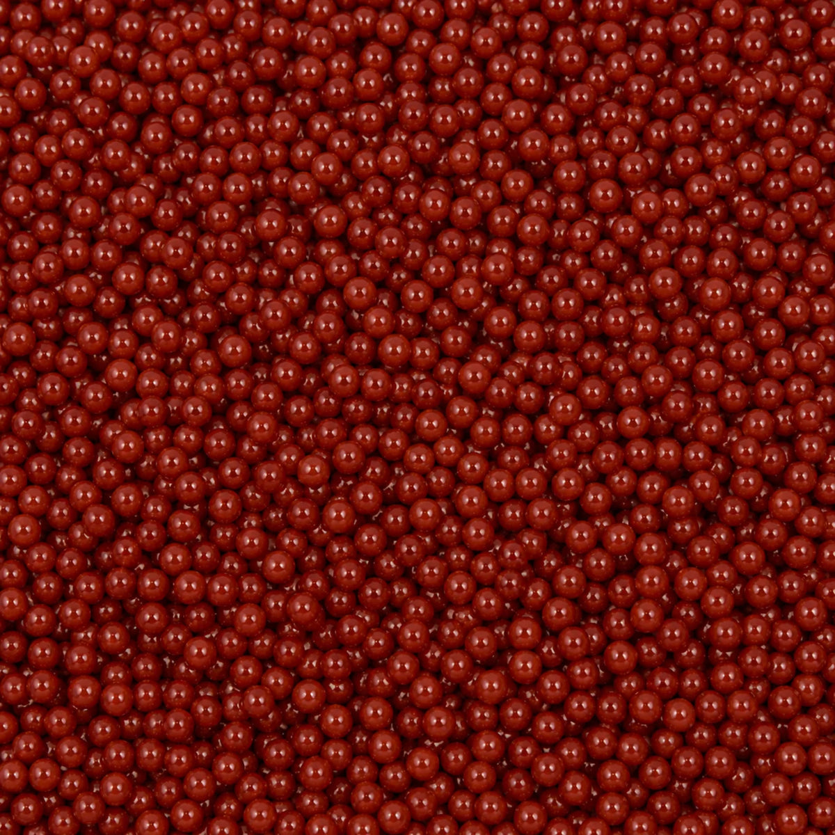 Red 1kg Shiny Edible Cachous Pearls 2mm - Iconic Sprinkles