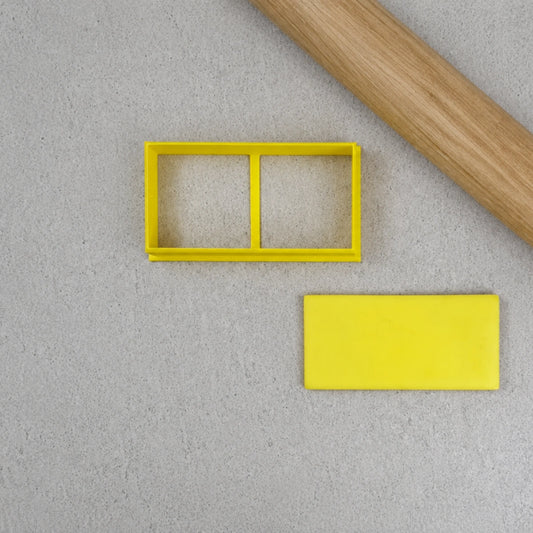Standard Rectangle 2:1 Cutter - Custom Cookie Cutters