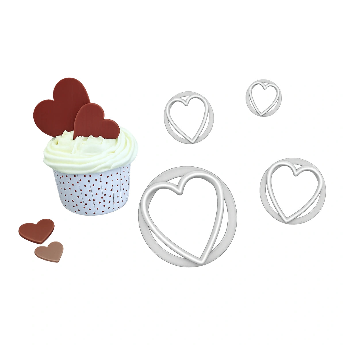 Hearts Cutters (4 Pack) - FMM