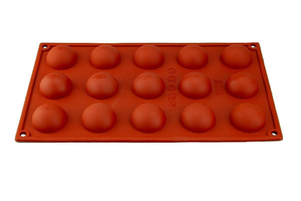Hemisphere 15 Cavities Silicone Chocolate Mould 40mm - Iconic Cake Art