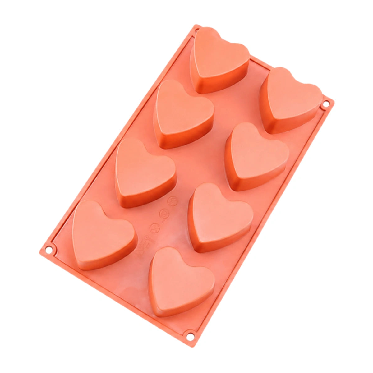 Heart 8 Cavity Silicone Chocolate Mould - Iconic Cake Art