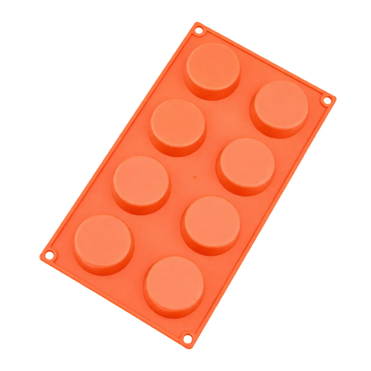 8 Cavity - Flat Disc Silicone Chocolate Mold-D-045