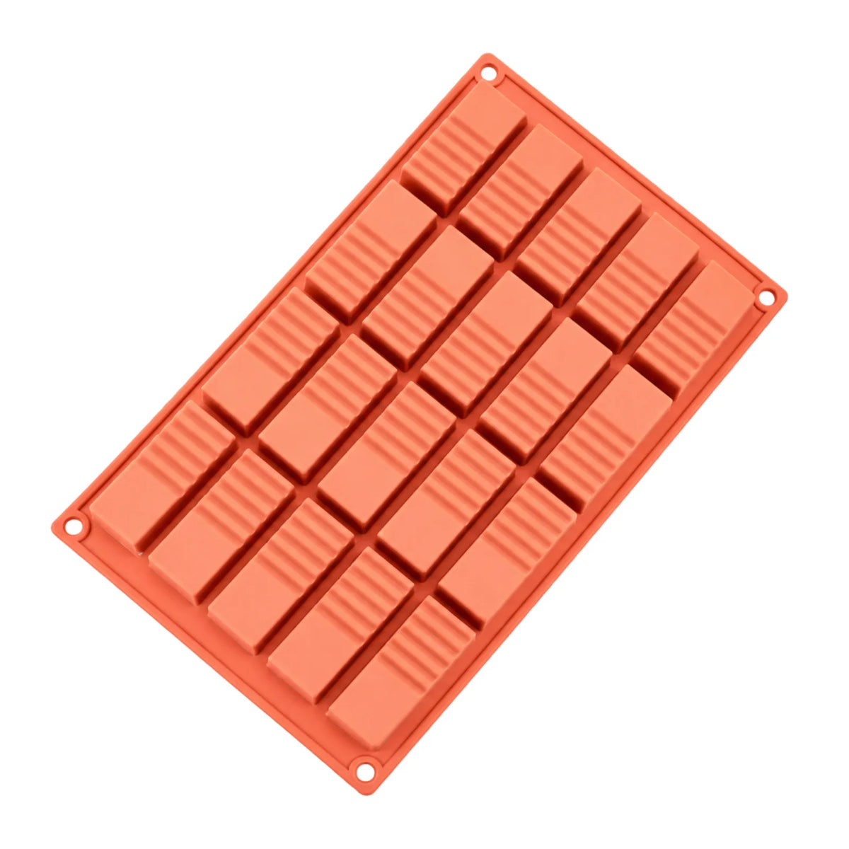 20 Cavity - Square Log Silicone Chocolate Mold D-107