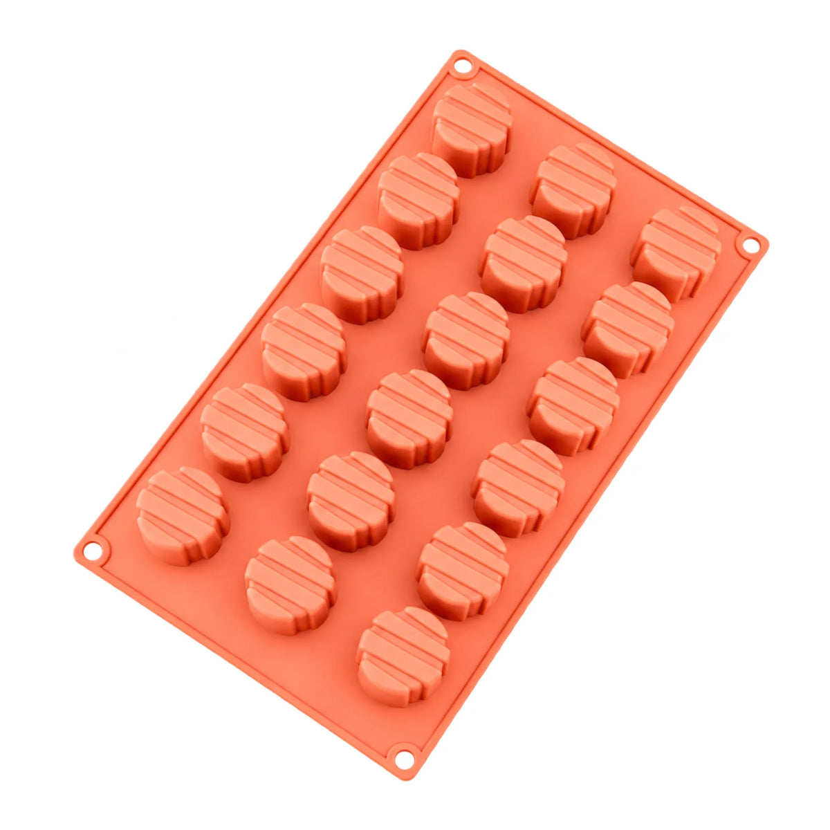 18 Cavity - Textured Disc Silicone Chocolate Mold D-108