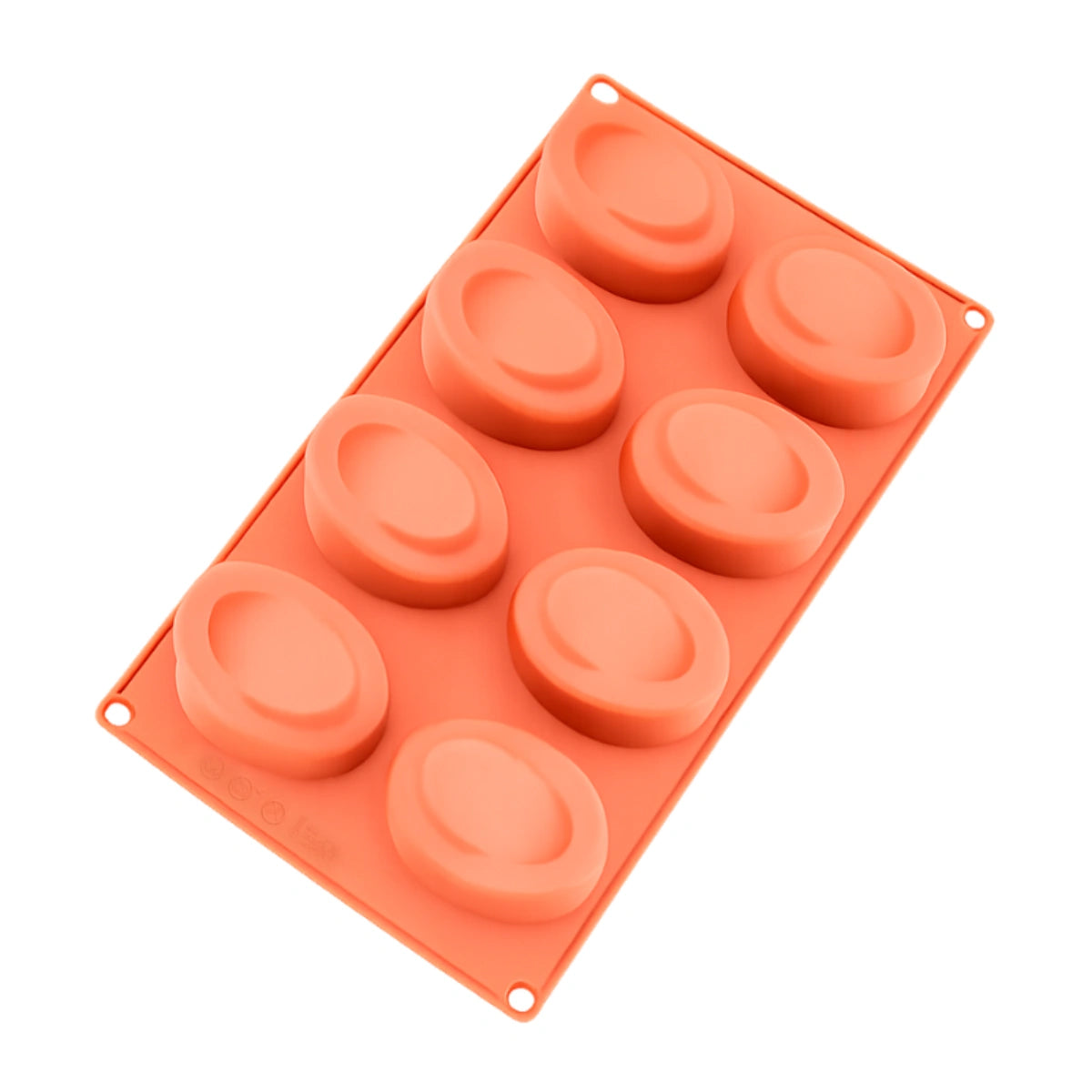 Fancy Oval 8 Cavity Silicone Mould - Iconic Cake Art