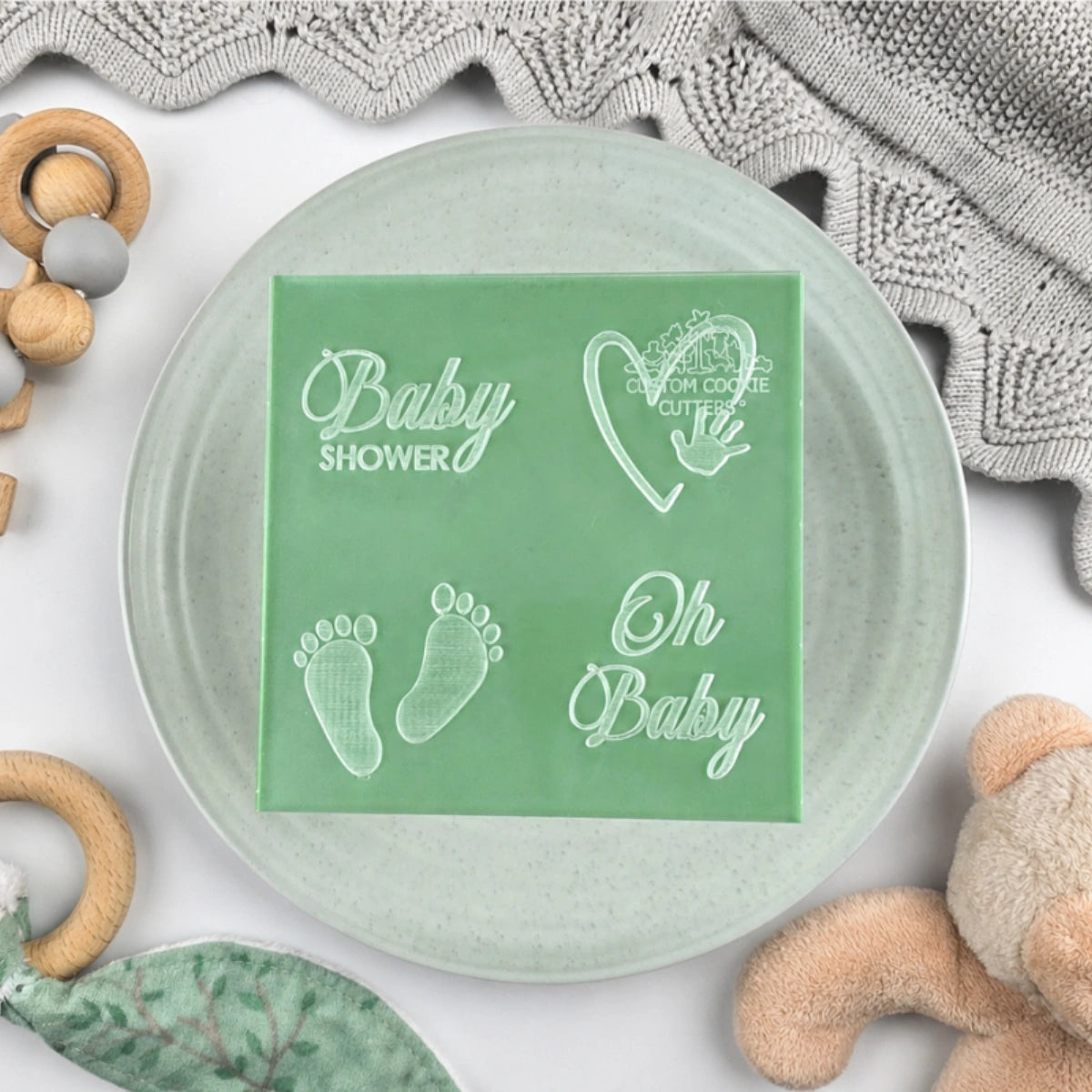 Baby Shower Mini Debosser - Custom Cookie Cutters