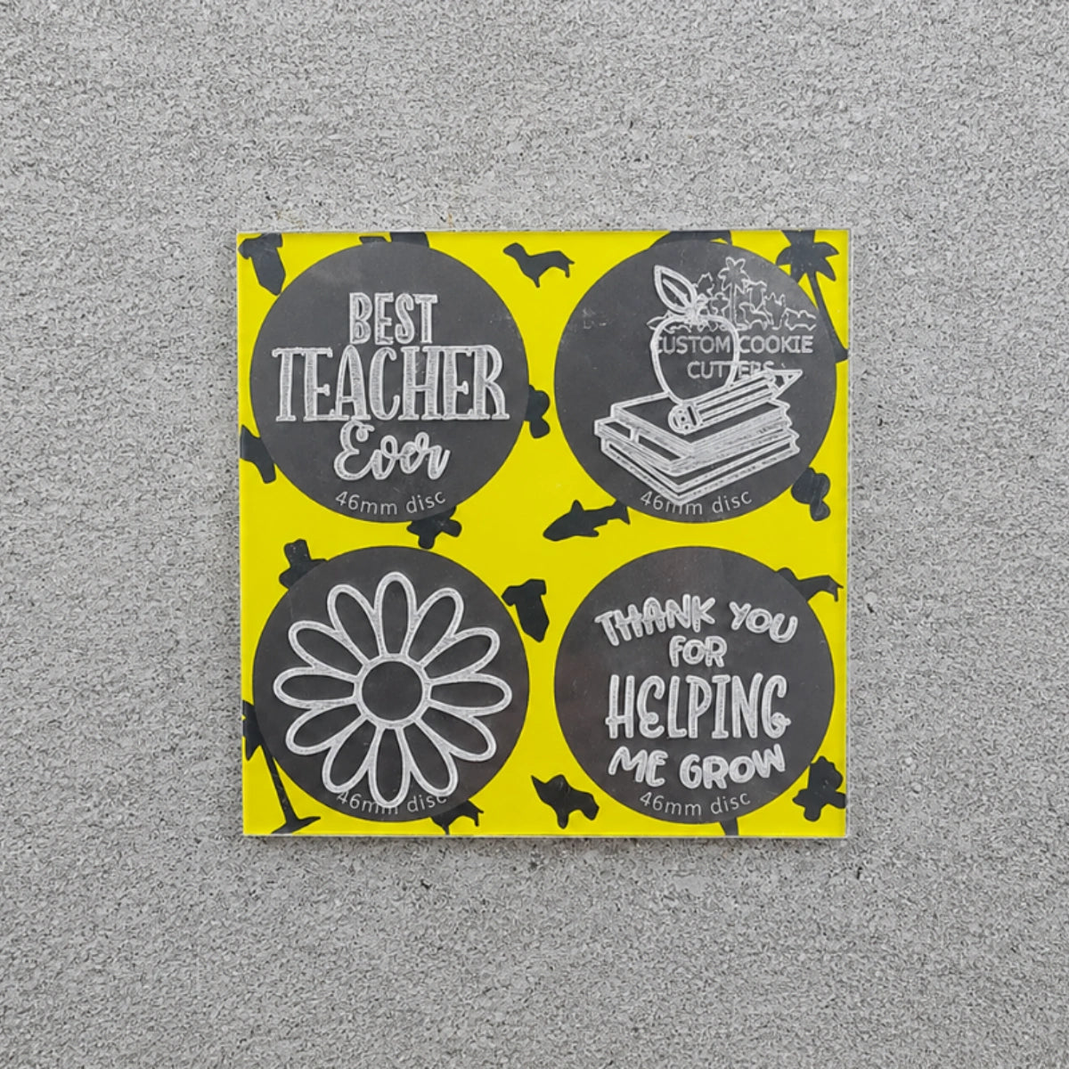Teacher Mini Debosser - Custom Cookie Cutters