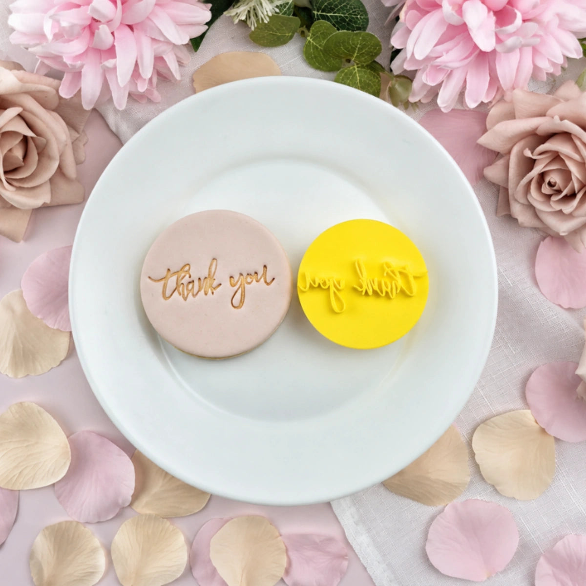 Thank You Embosser 60mm - Custom Cookie Cutters