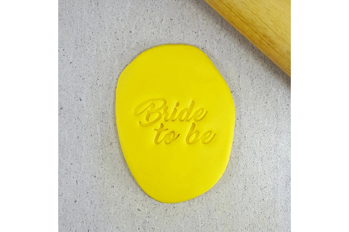Bride to Be Embosser 60mm - Custom Cookie Cutters