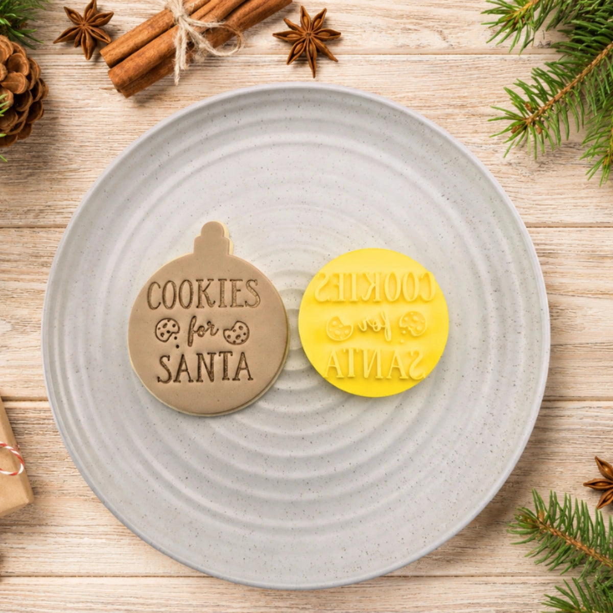 Cookies for Santa Embosser - Custom Cookie Cutters