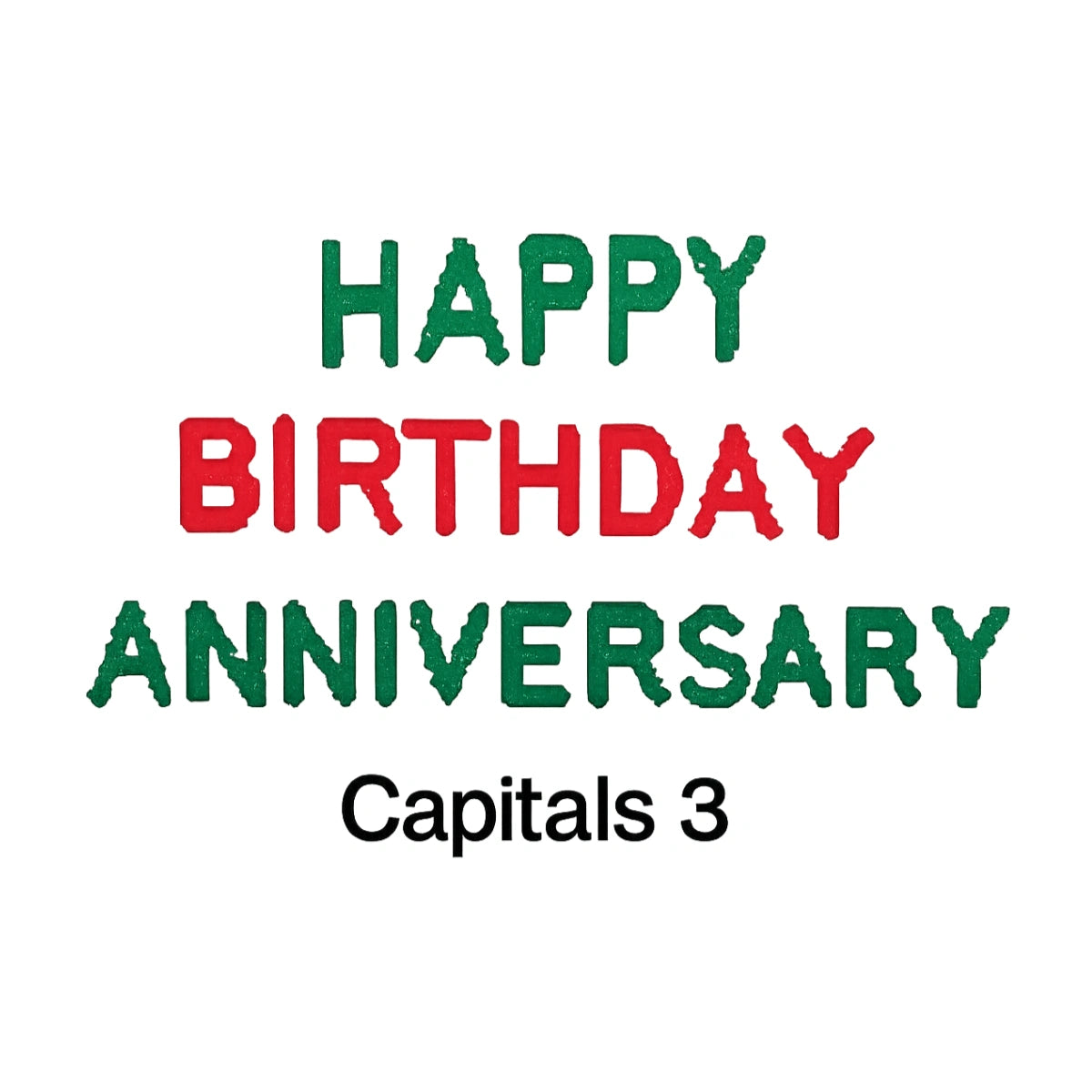 Embossers 3 Word Set - Happy Birthday Anniversary - FMM