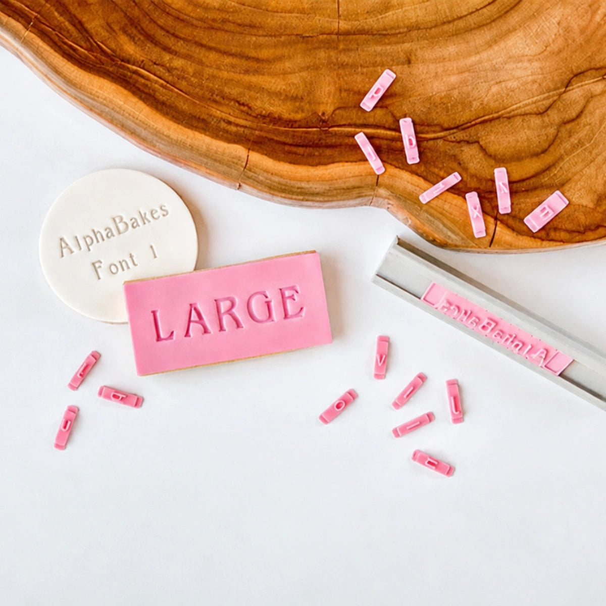 Alphabakes Large Uppercase Font 1 Stamp Tiles (Bar Not Included) - Lissie Lou