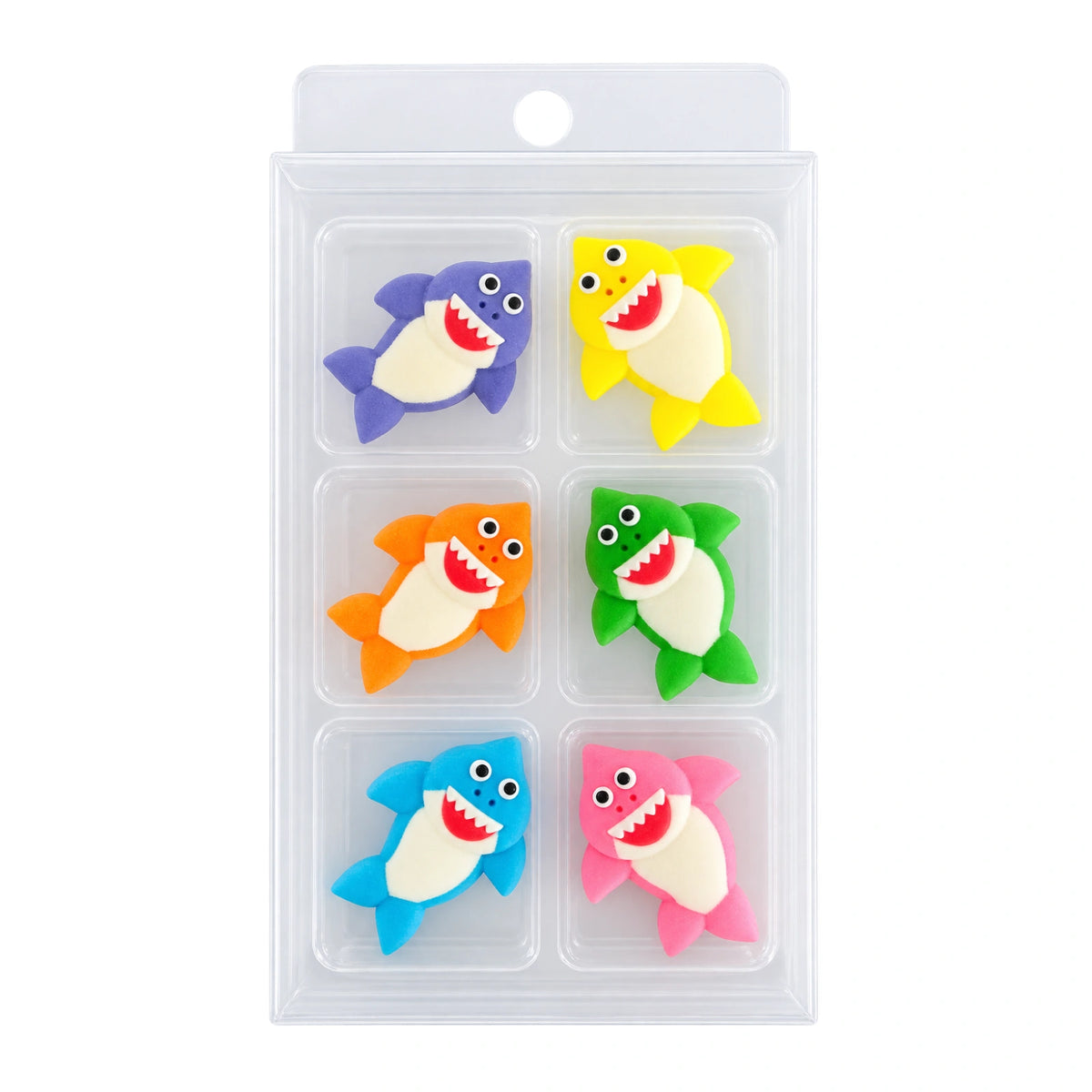 Baby Shark Sugar Decorations (6 Pack) - BSC