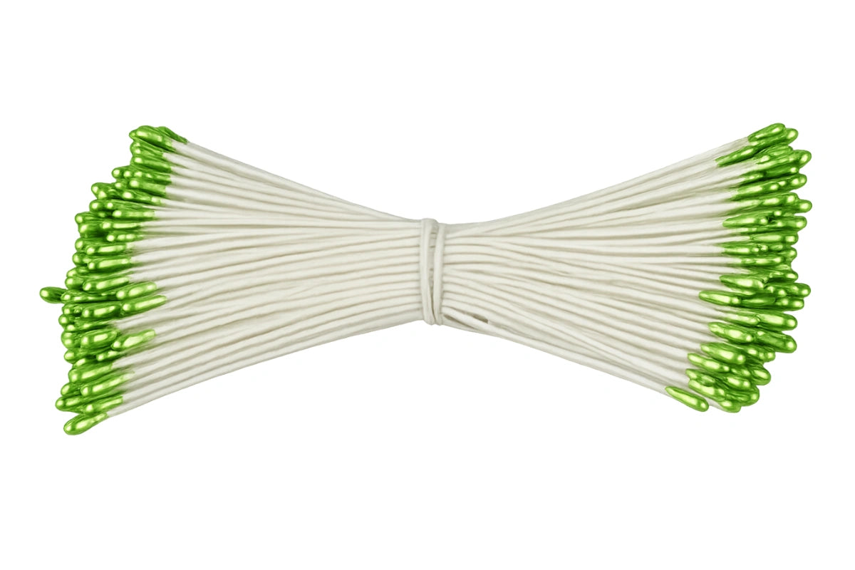 1mm PEARL FLOWER STAMENS -FONDANT GUMPASTE FLOWER MAKING TOOLS - Green