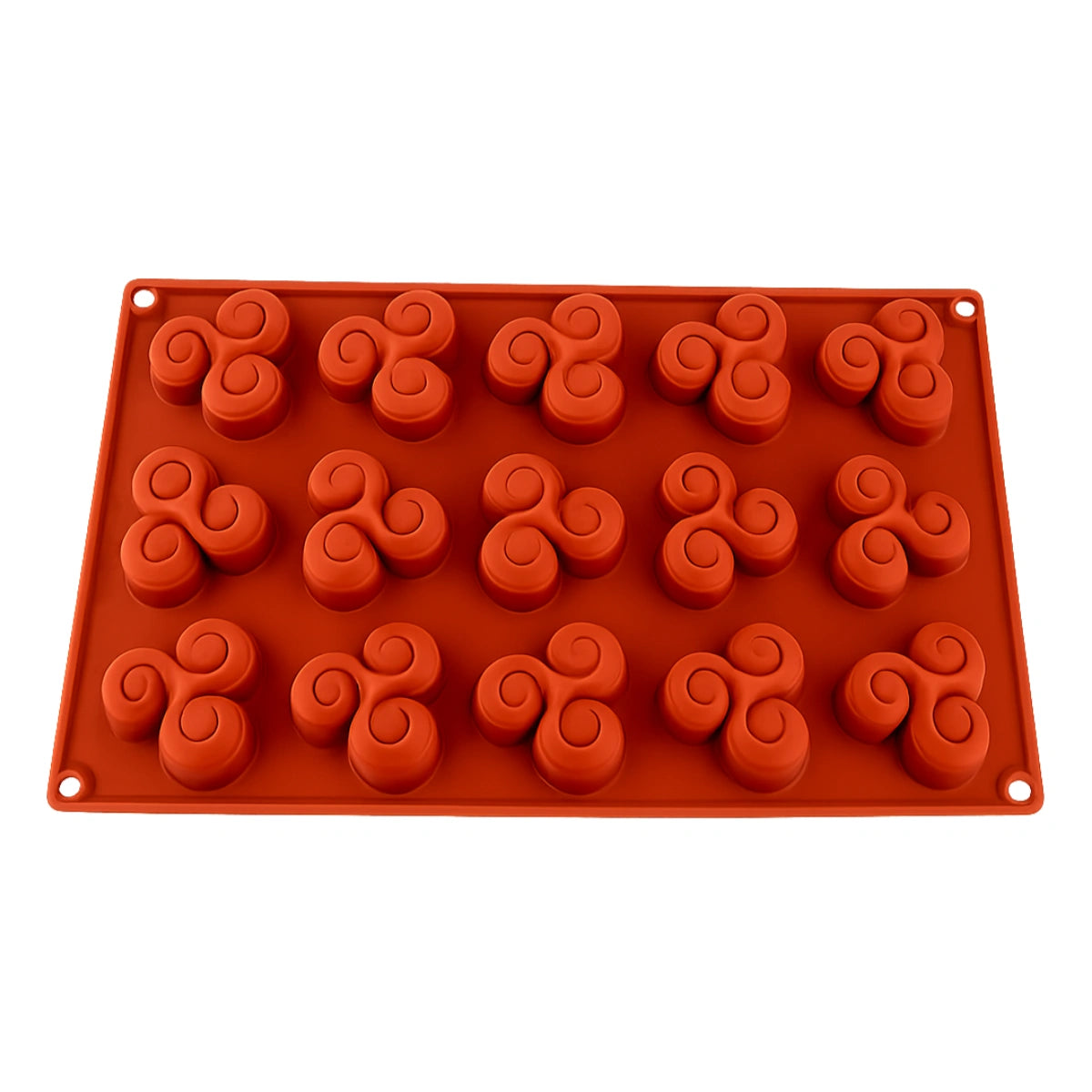 Swirls 15 Cavit Silicone Chocolate Mould - Iconic Cake Art