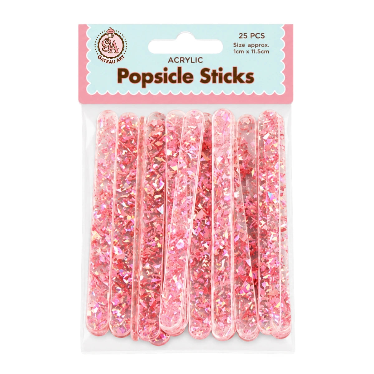 Pink Flakes - Cakesicle Sticks - Iconic Cake Art