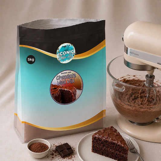 Chocolate Gluten-Free Mud Cake Mix 5kg - Iconic Cake Art