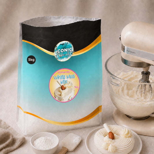 White Gluten-Free Mud Cake Mix 5kg - Iconic Cake Art