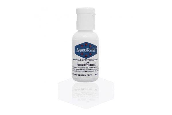 Bright White Soft Gel Paste 0.75oz - Americolor