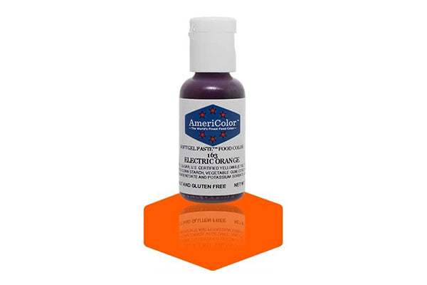 Orange Electric Soft Gel Paste 0.75oz - Americolor