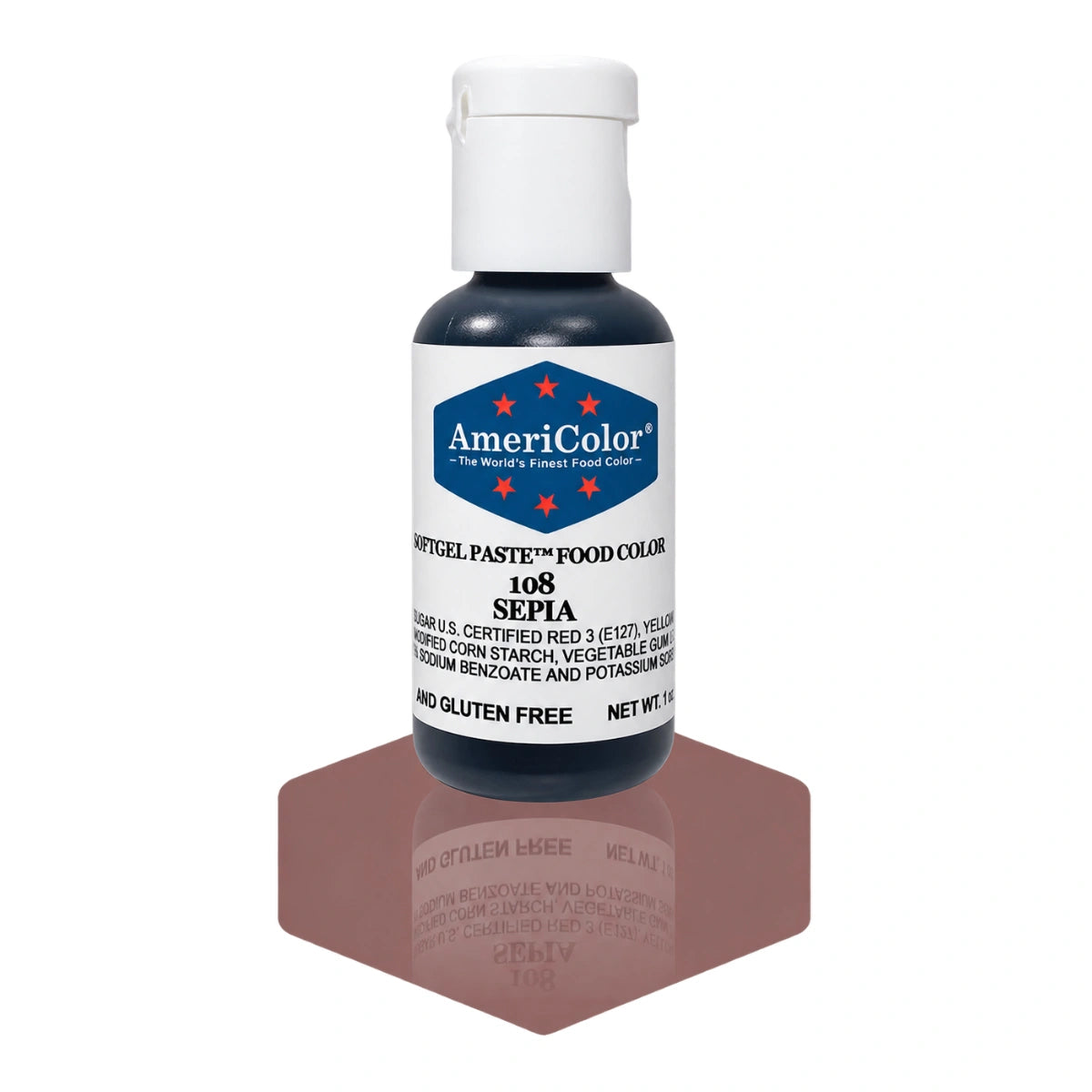 Sepia Soft Gel Paste 0.75oz - Americolor