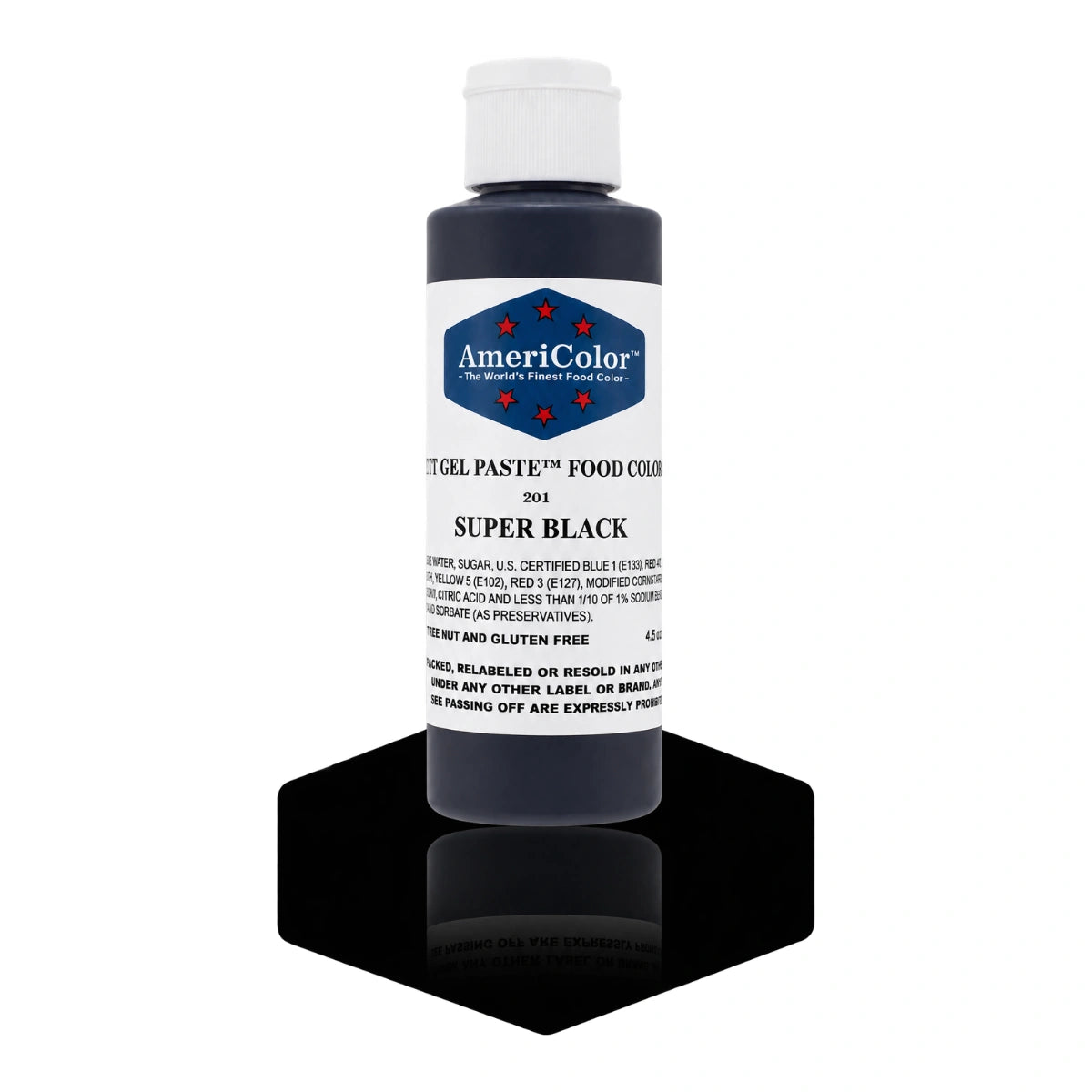 Super Black Soft Gel Paste 4.5oz - Americolor