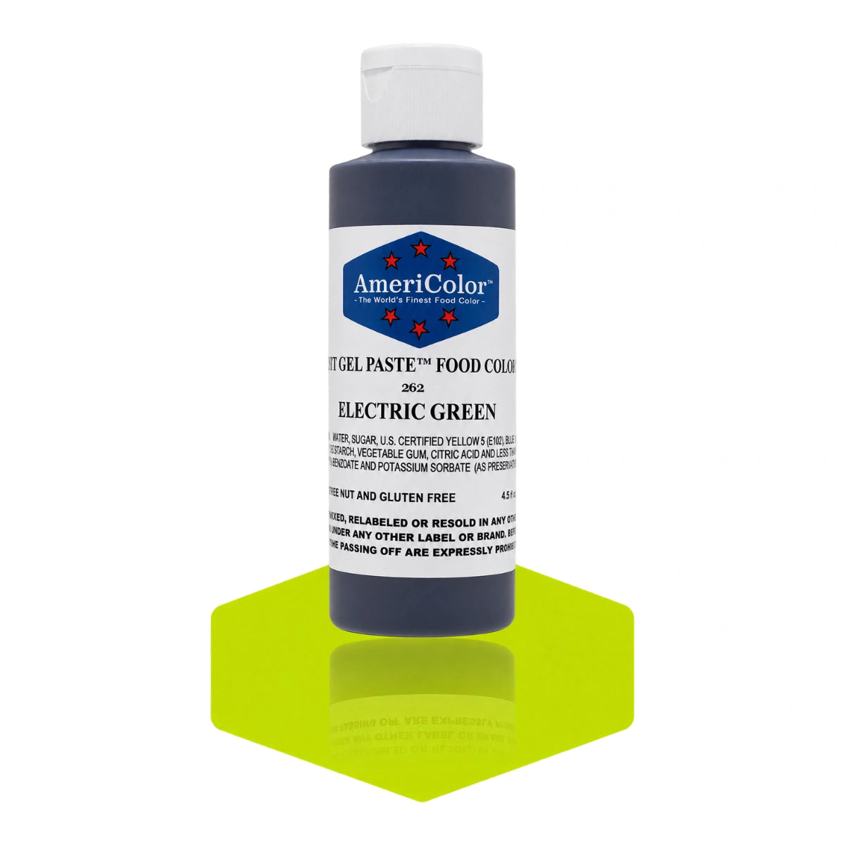 Green Electric Soft Gel Paste 4.5oz - Americolor