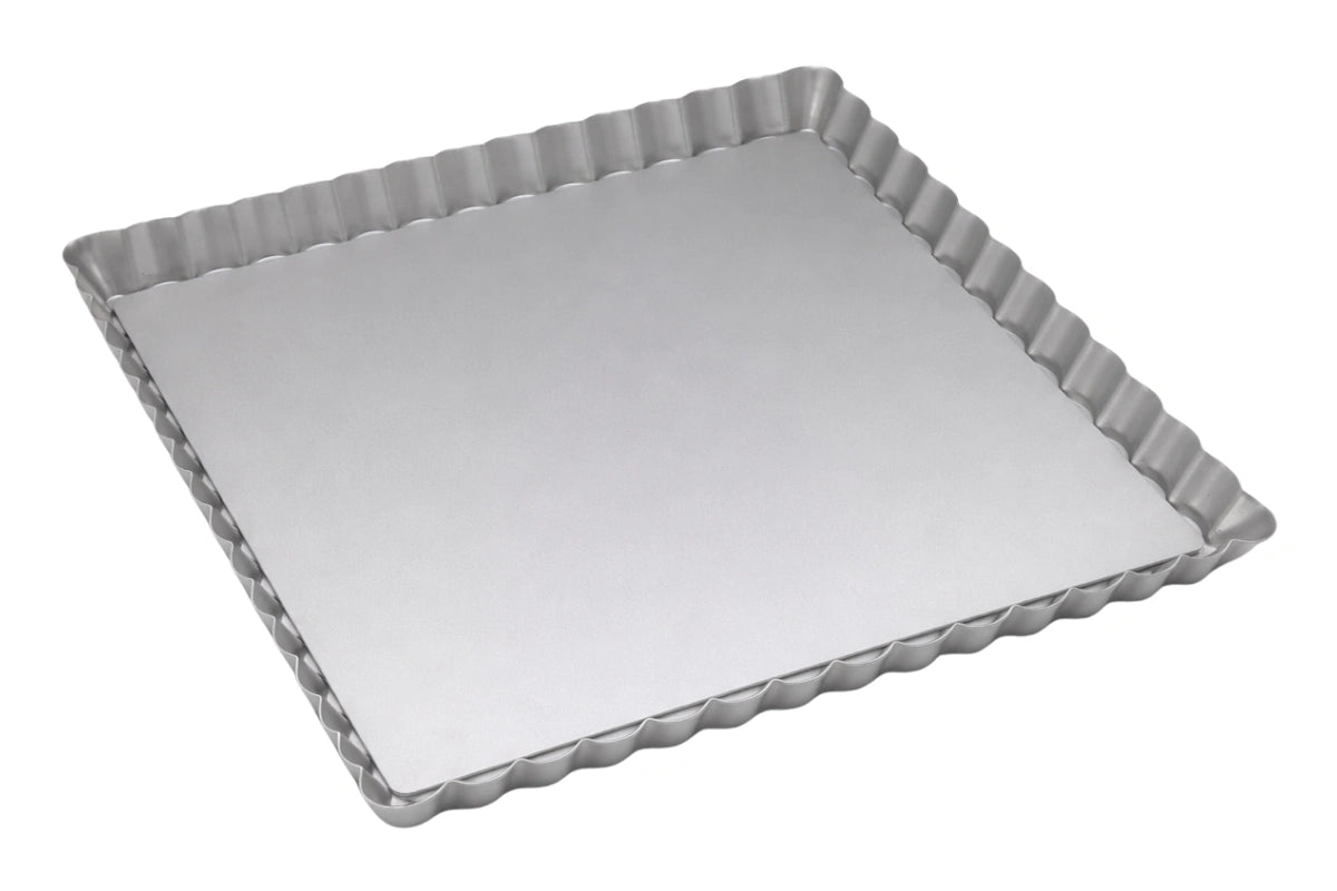 High Fluted Tart Quiche Pan 12 Inch x 12 Inch x 1 Inch - Hot Stuff Bakeware