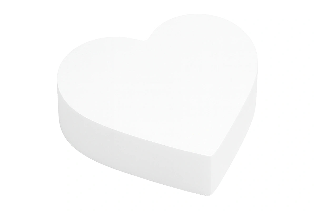 Heart Shaped 10 x 3 High Polystyrene Dummy - Iconic Cake Art