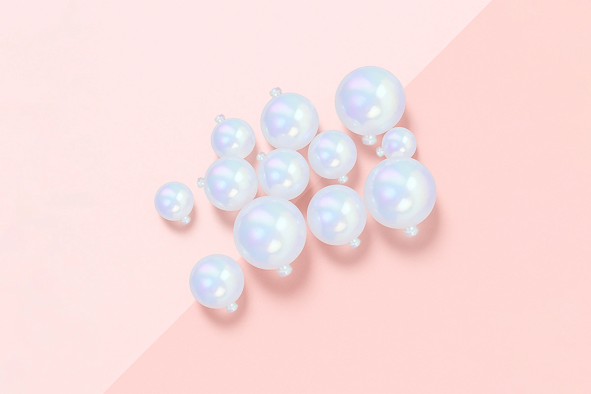 White Hologram Ball Topper (12 Pack) - Iconic Cake Art