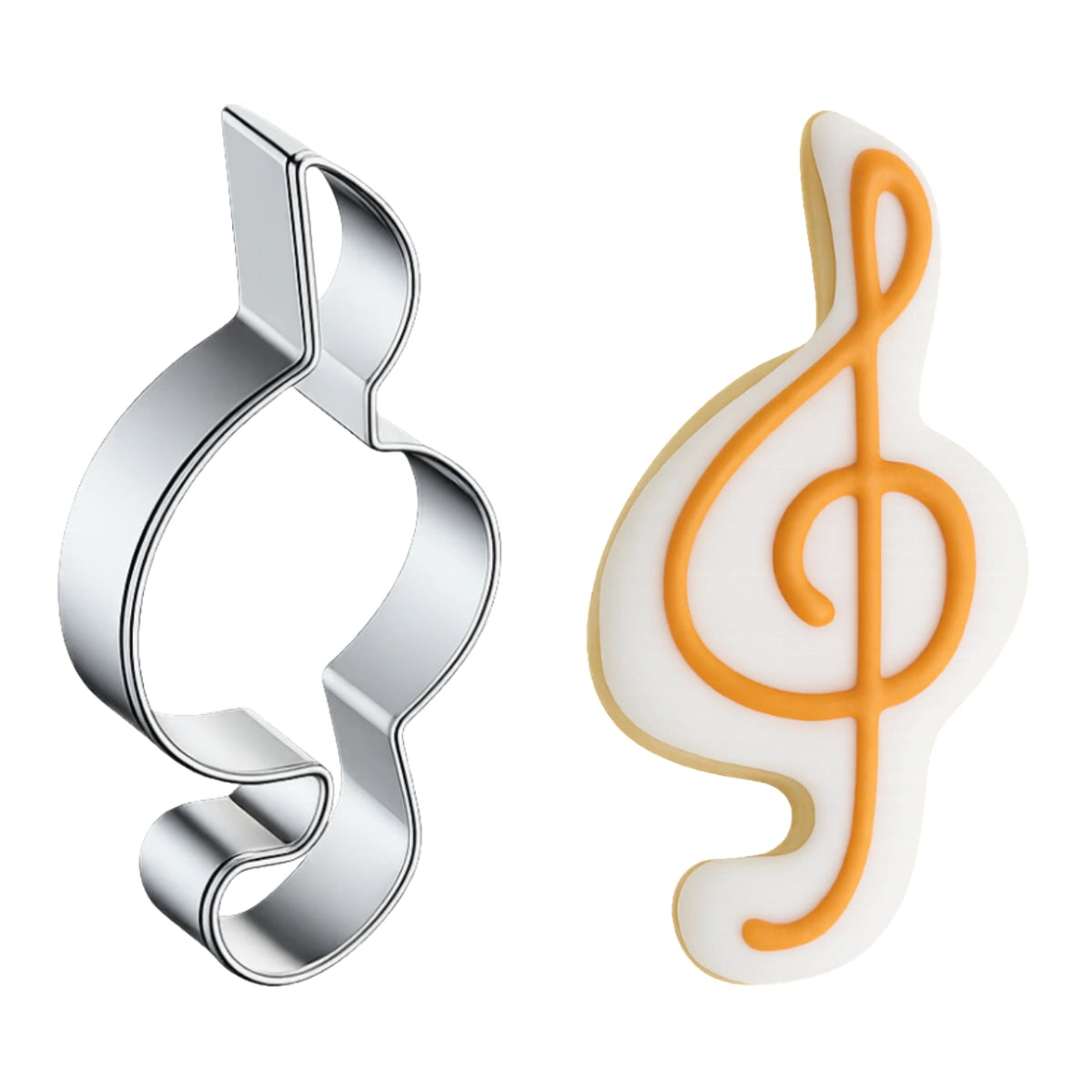 Treble Clef Musical Cookie Cutter 7.2cm - Iconic Cake Art