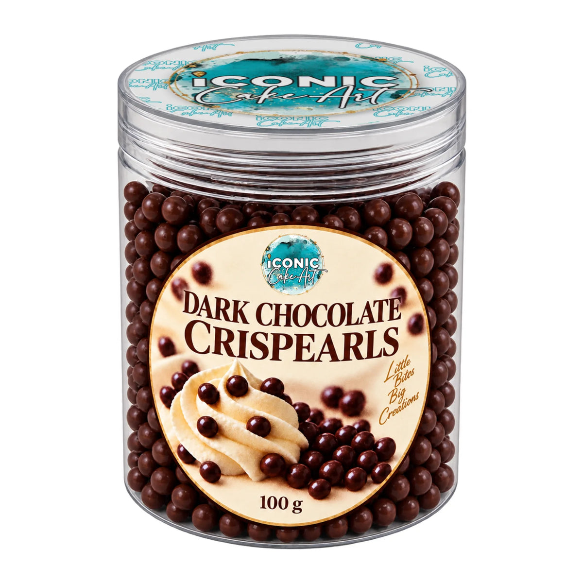 Dark Chocolate Crispearls 100g - Iconic Cake Art