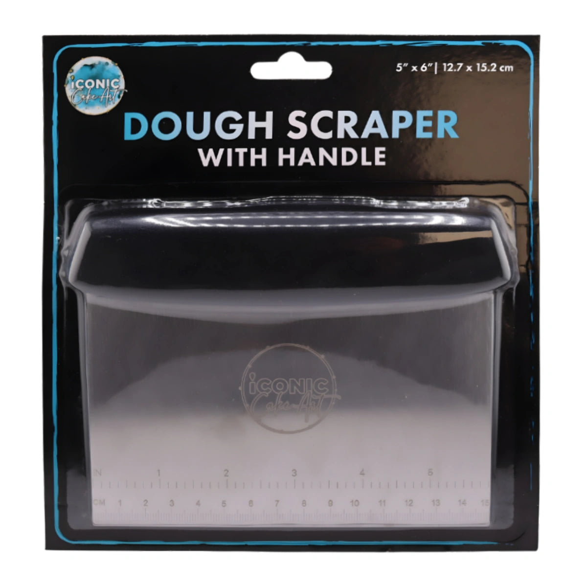 Professional Stainless Dough Scraper with Handle - Iconic Cake Art