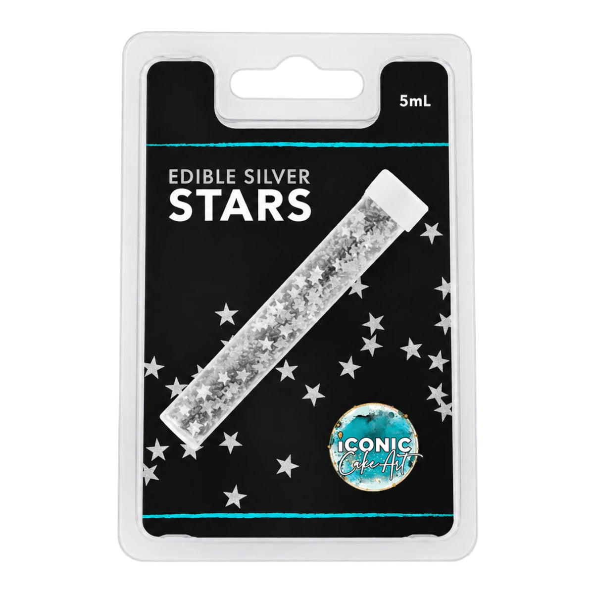 Silver Edible Star - Iconic Cake Art