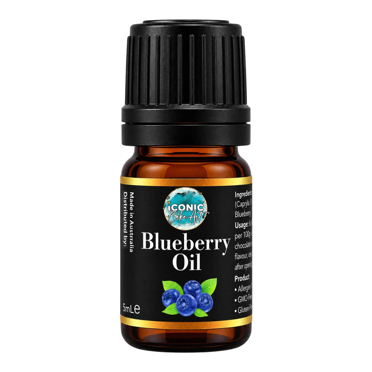 Blueberry Flavour Oil 5ml - Iconic Cake Art
