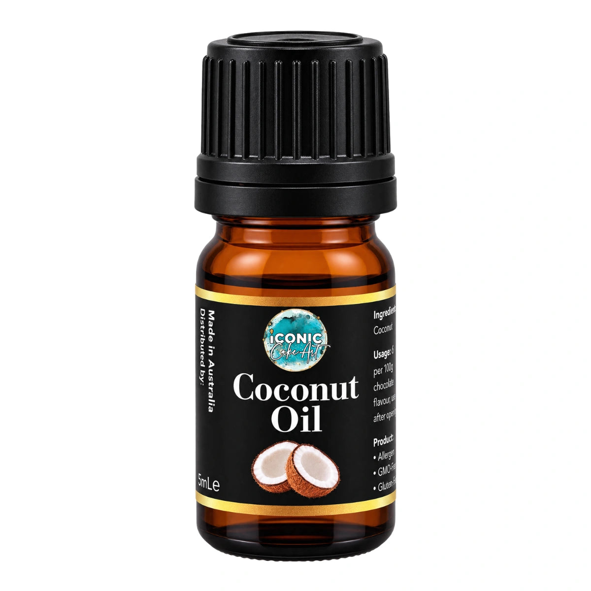 Coconut Flavour Oil 5ml - Iconic Cake Art