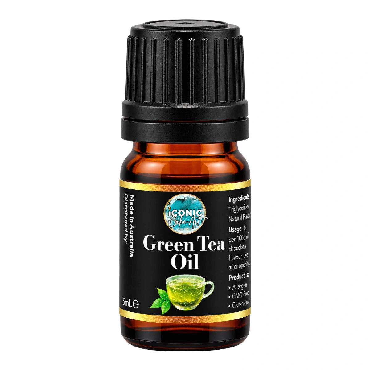 Green Tea Flavour Oil 5ml - Iconic Cake Art