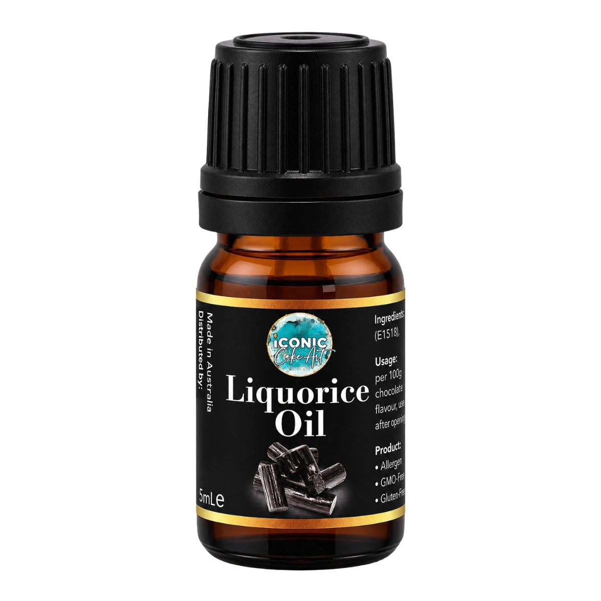Liquorice Flavour Oil 5ml - Iconic Cake Art