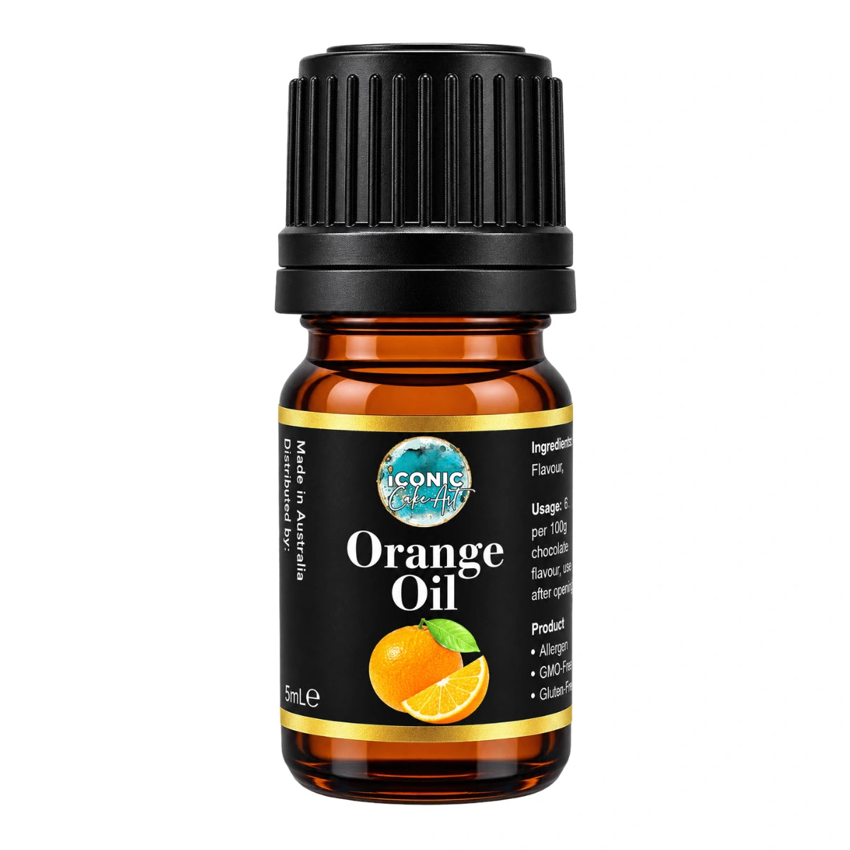 Orange Flavour Oil 5ml - Iconic Cake Art