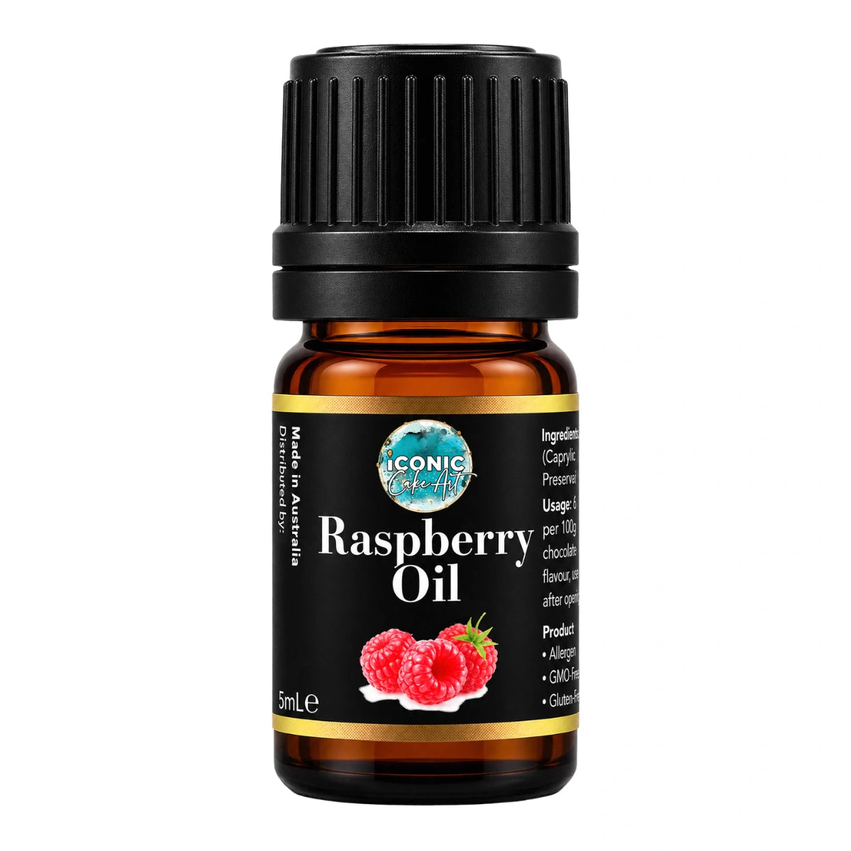 Raspberry Flavour Oil 5ml - Iconic Cake Art