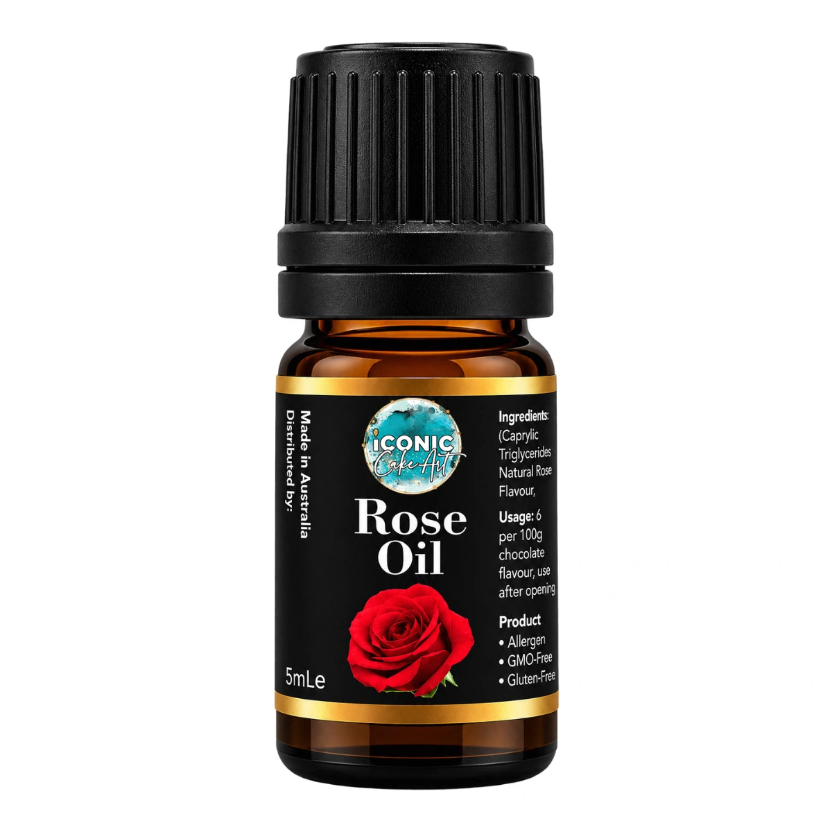 Rose Flavour Oil 5ml - Iconic Cake Art